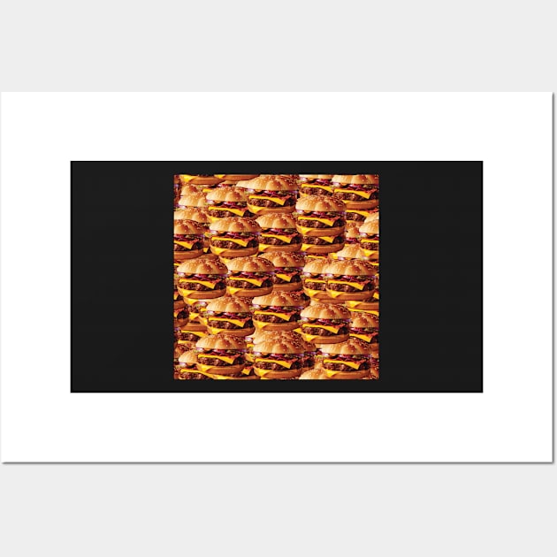 hamboiga woild hamburger world Wall Art by STORMYMADE